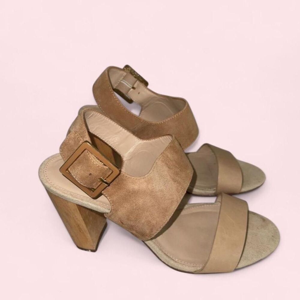 Pelle Moda Tan Suede Heels